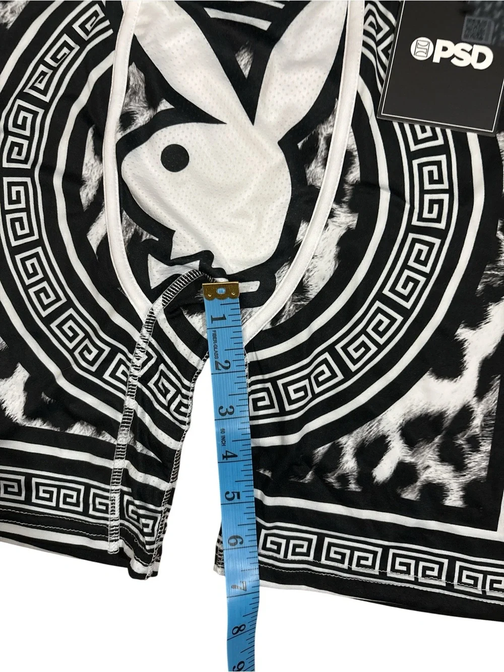 PSD Black and White Playboy Bunny Logo Boxer Briefs MEDIUM